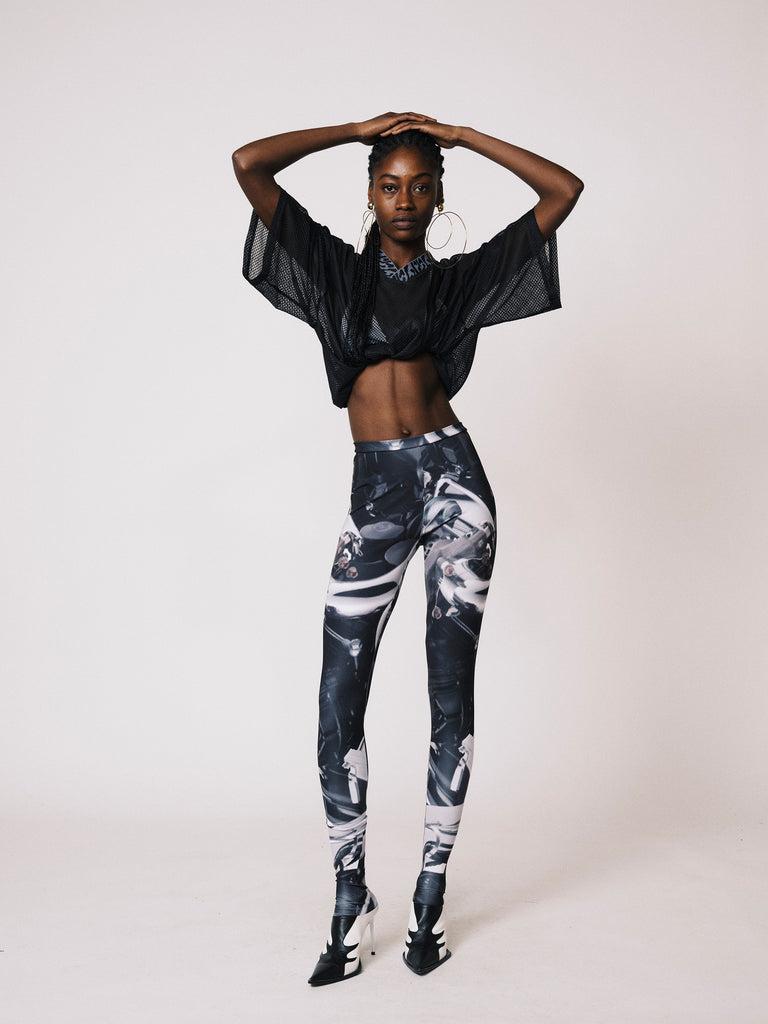 MECHANICAL PRINTED TIGHTS