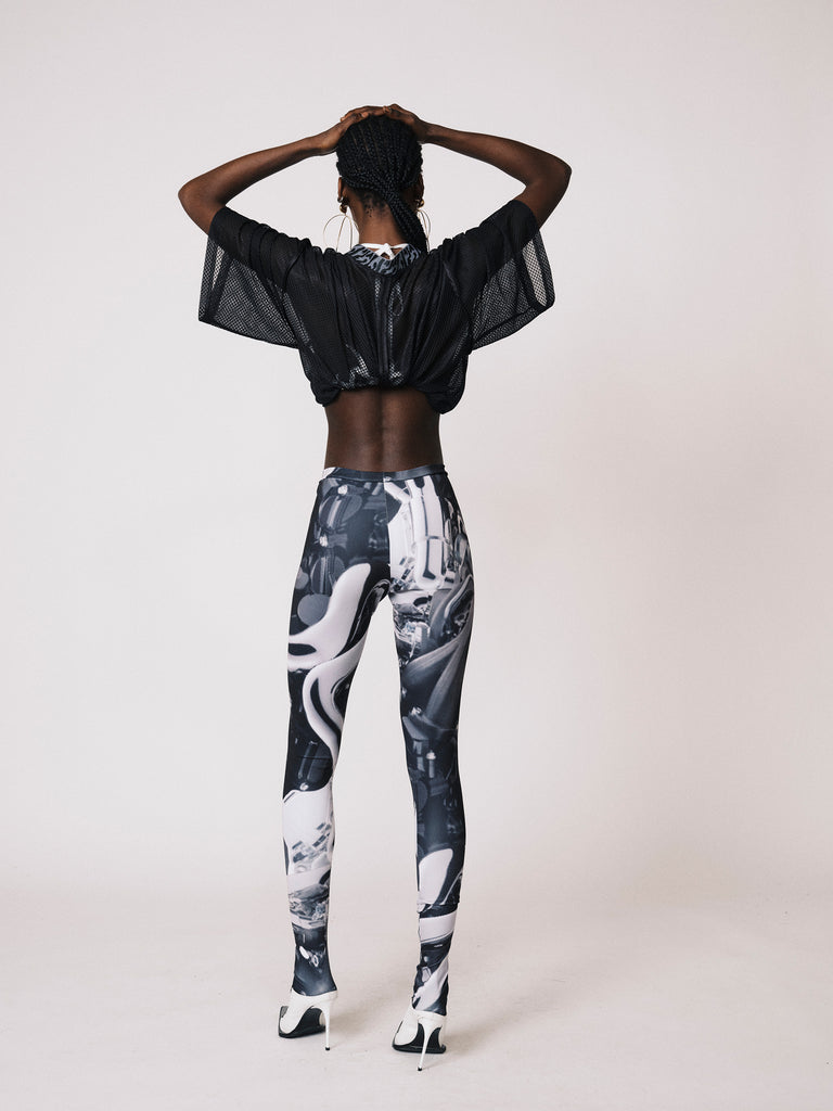 MECHANICAL PRINTED TIGHTS