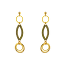BOUCLES D'OREILLES MONSTRE AUX YEUX VERTS