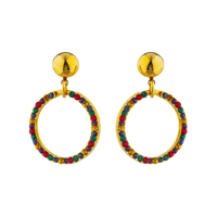 Boucles d'oreilles de soirée en cristal