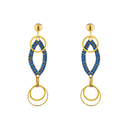BOUCLES D'OREILLES MONSTRE AUX YEUX BLEUS