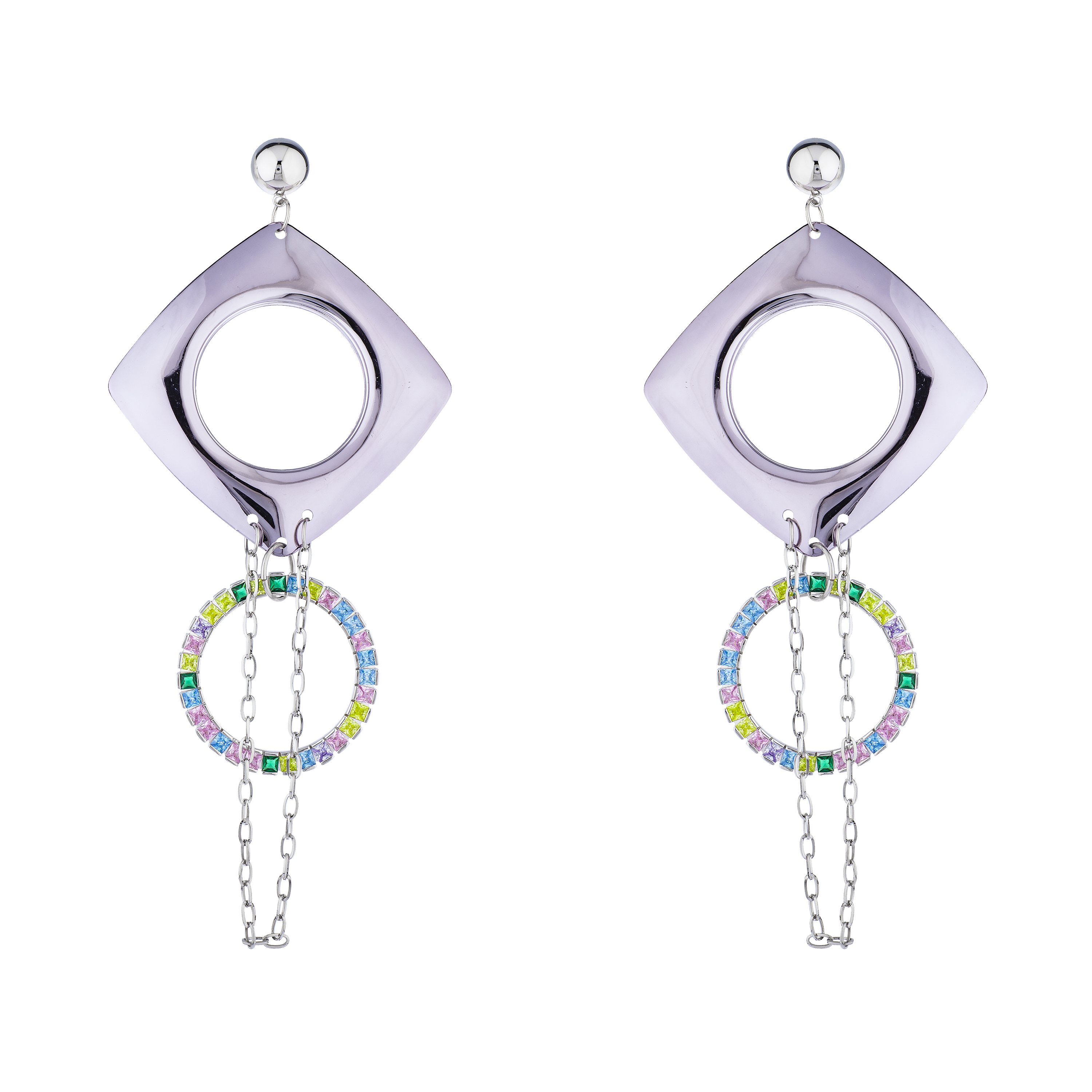 BOUCLES D'OREILLES LUNE VÉNUS