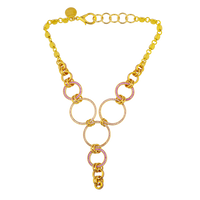 COLLIER ROSE GIVRÉ