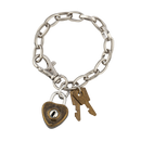 HEART LOCK AND KEY BRACELET