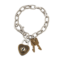 HEART LOCK AND KEY BRACELET