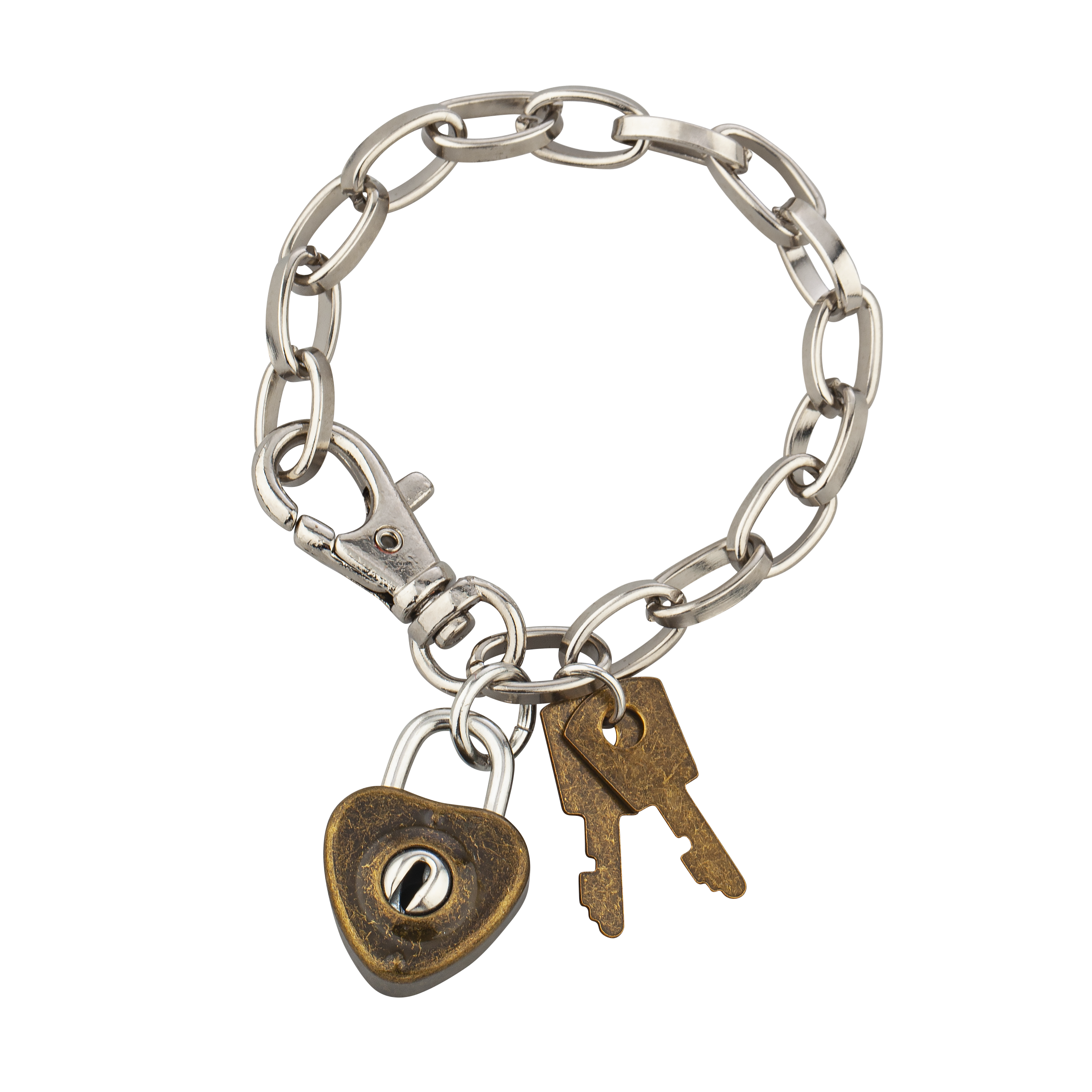 HEART LOCK AND KEY BRACELET