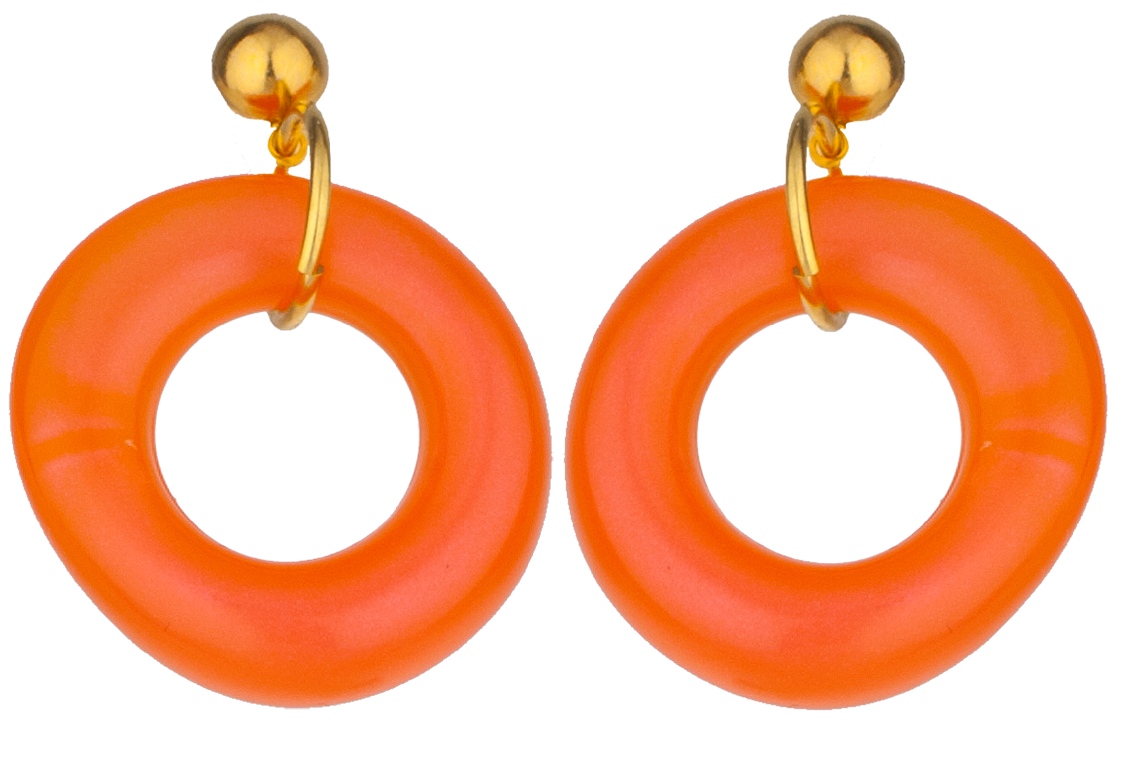BOUCLES D'OREILLES TRANCHES D'ORANGE