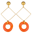 BOUCLES D'OREILLES MANGUE MELON