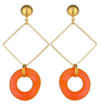 BOUCLES D'OREILLES MANGUE MELON