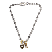 COLLIER RAS-DU-COU CŒUR ET CROCHET