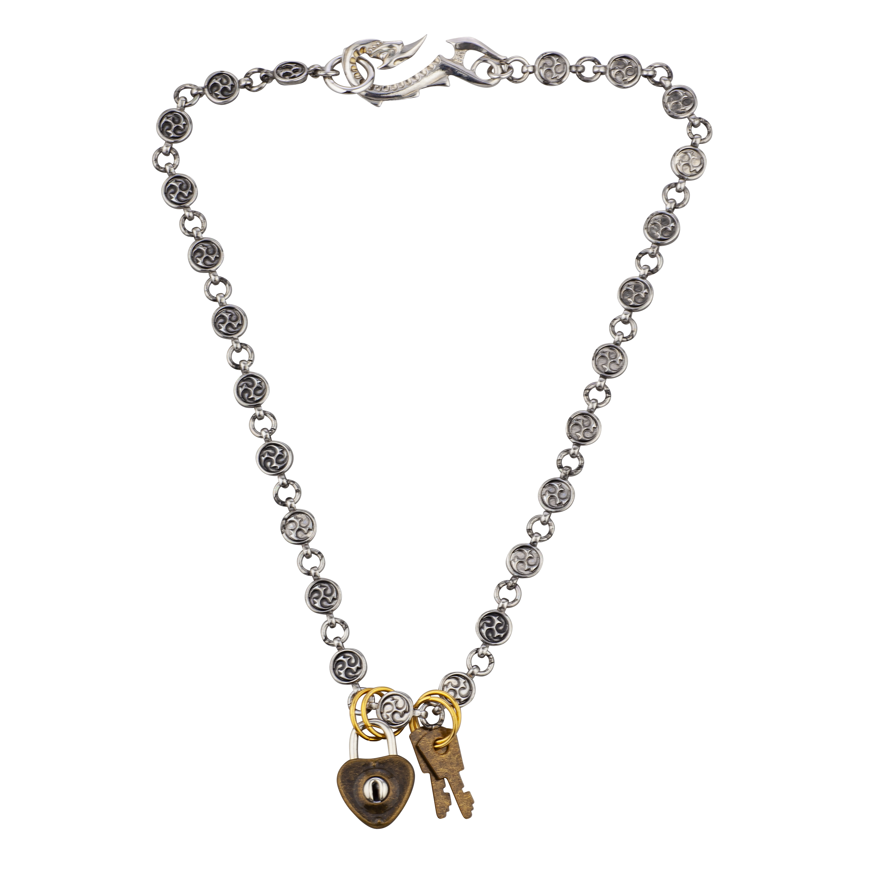 COLLIER RAS-DU-COU CŒUR ET CROCHET